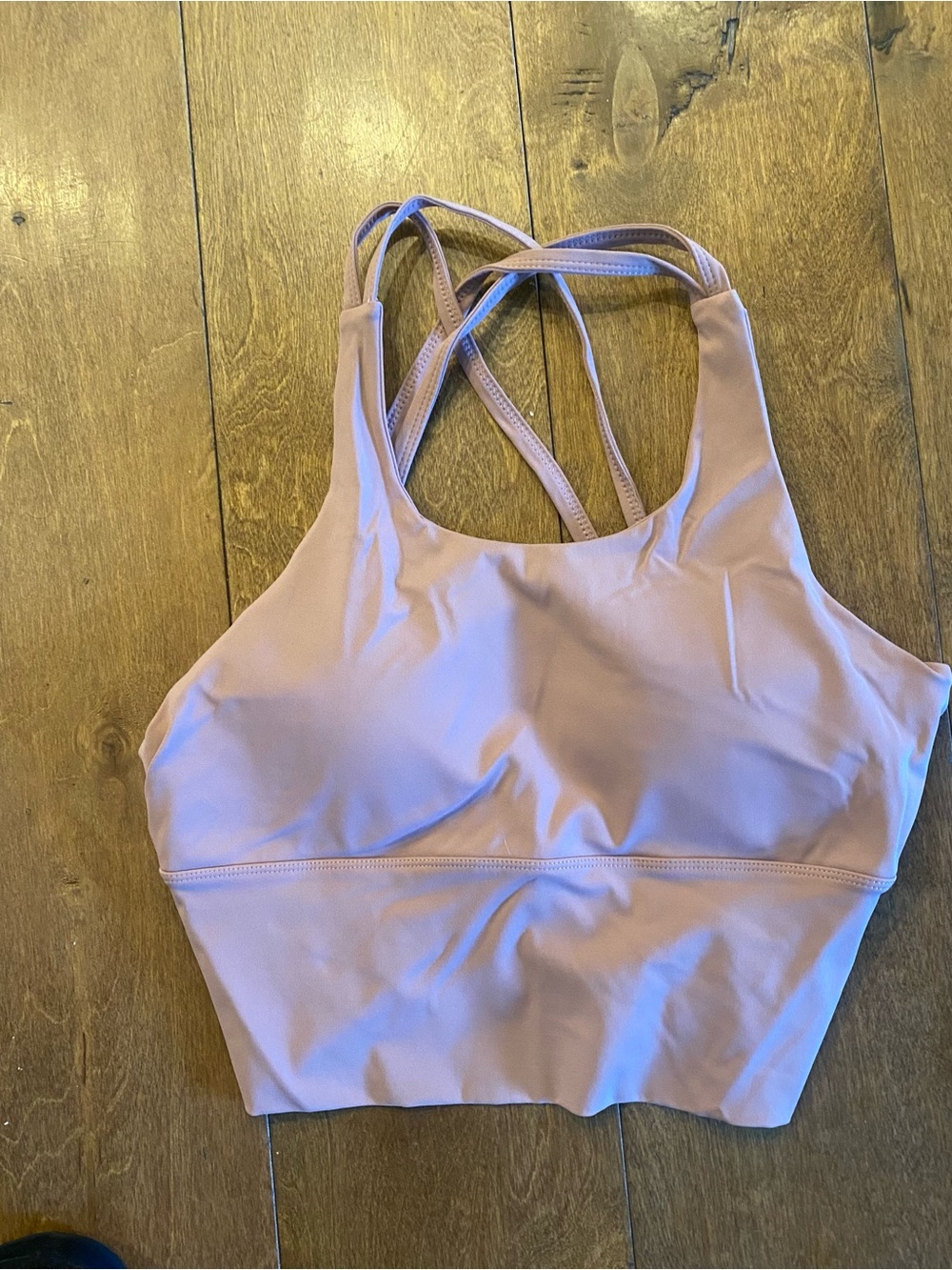 Lululemon athletica supportive cropped Sports Bra - Dusty Rose size S